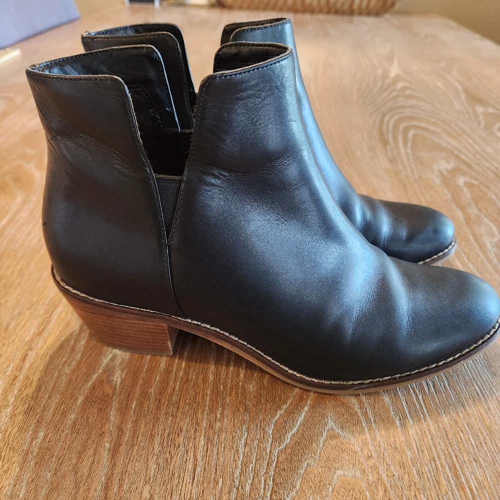 COLE‎ HAAN Grand OS Signature Abbott Black Chelsea Ankle Boots Women's Size 7.5